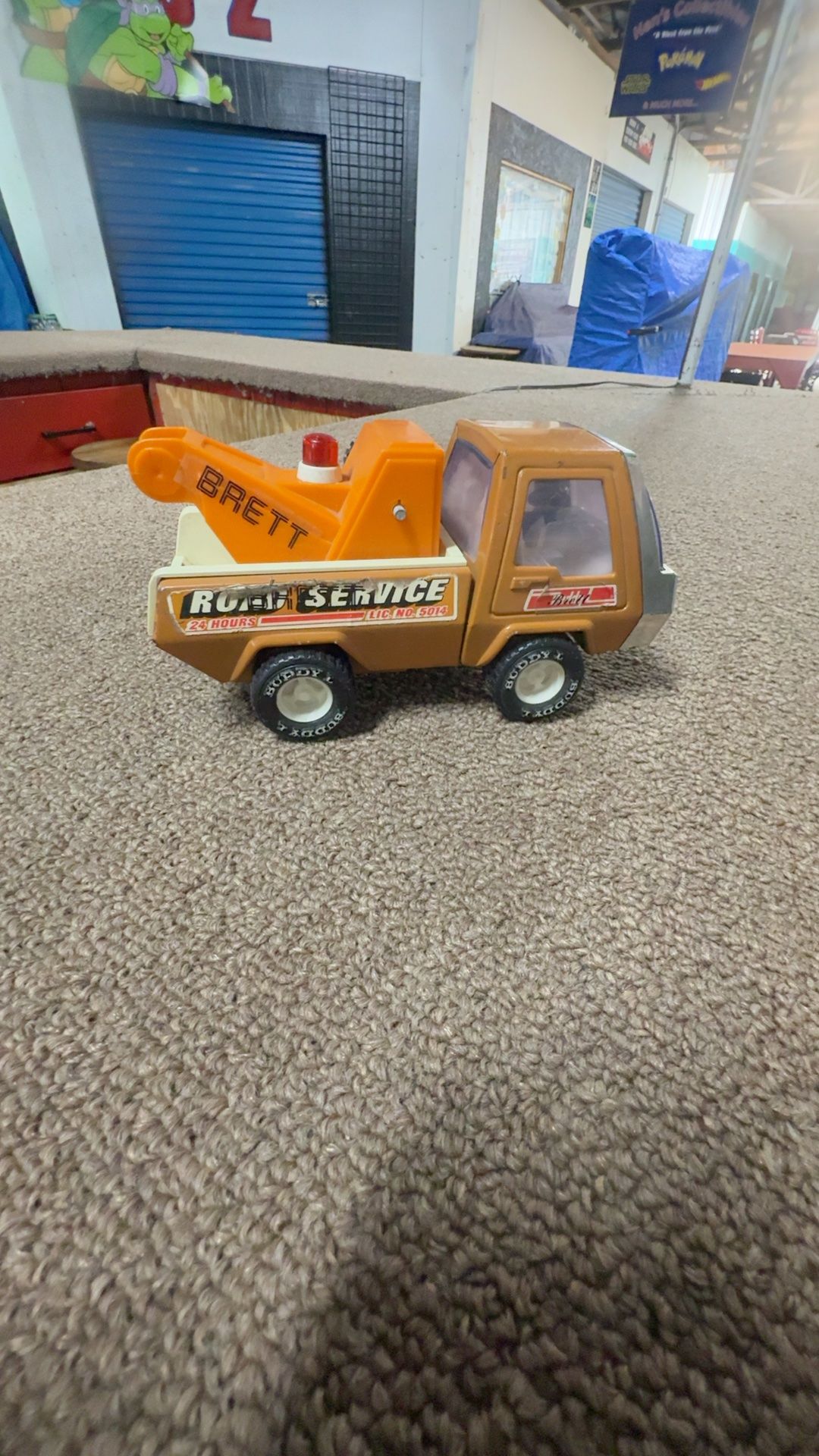 Buddy L Pressed Steel Tow Truck Toy