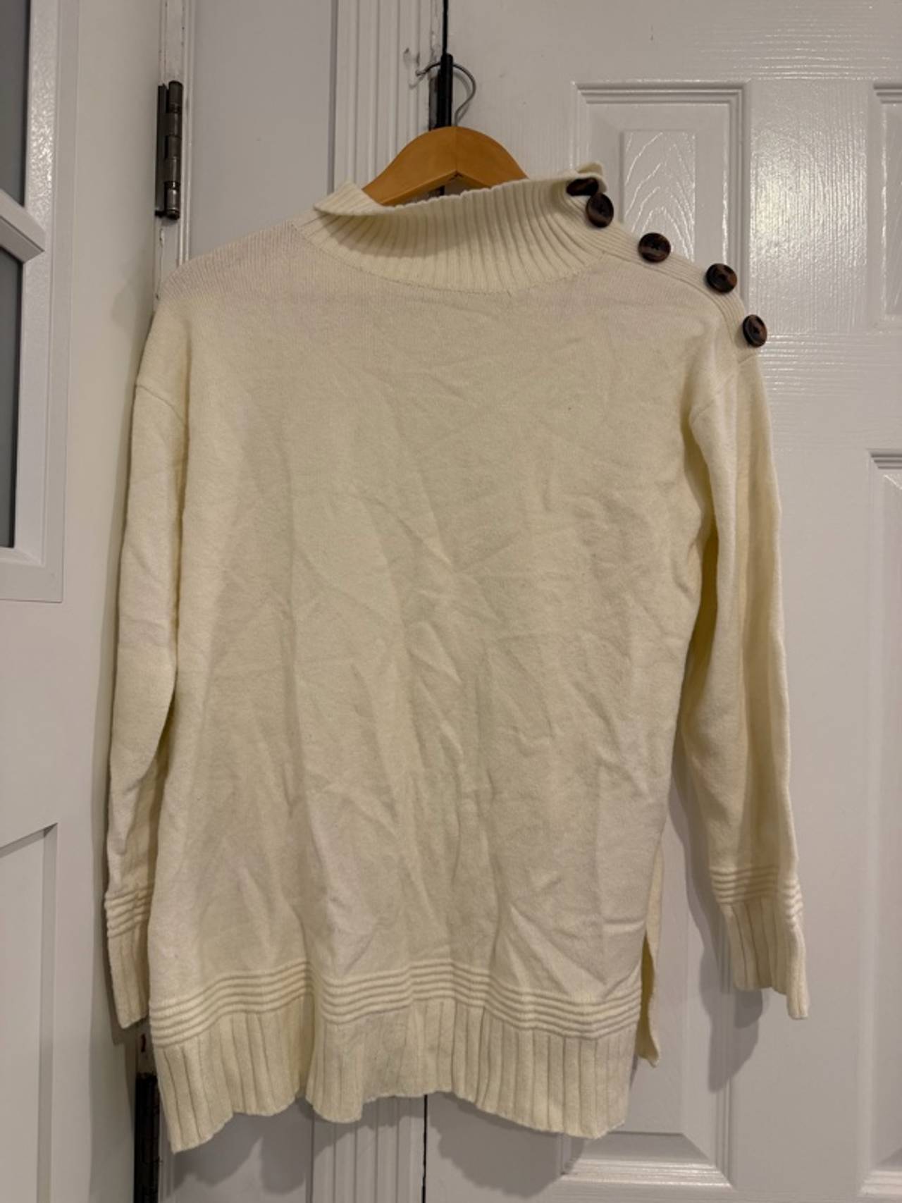 Anthropologie Margarita Tunic Sweater - Cream Small