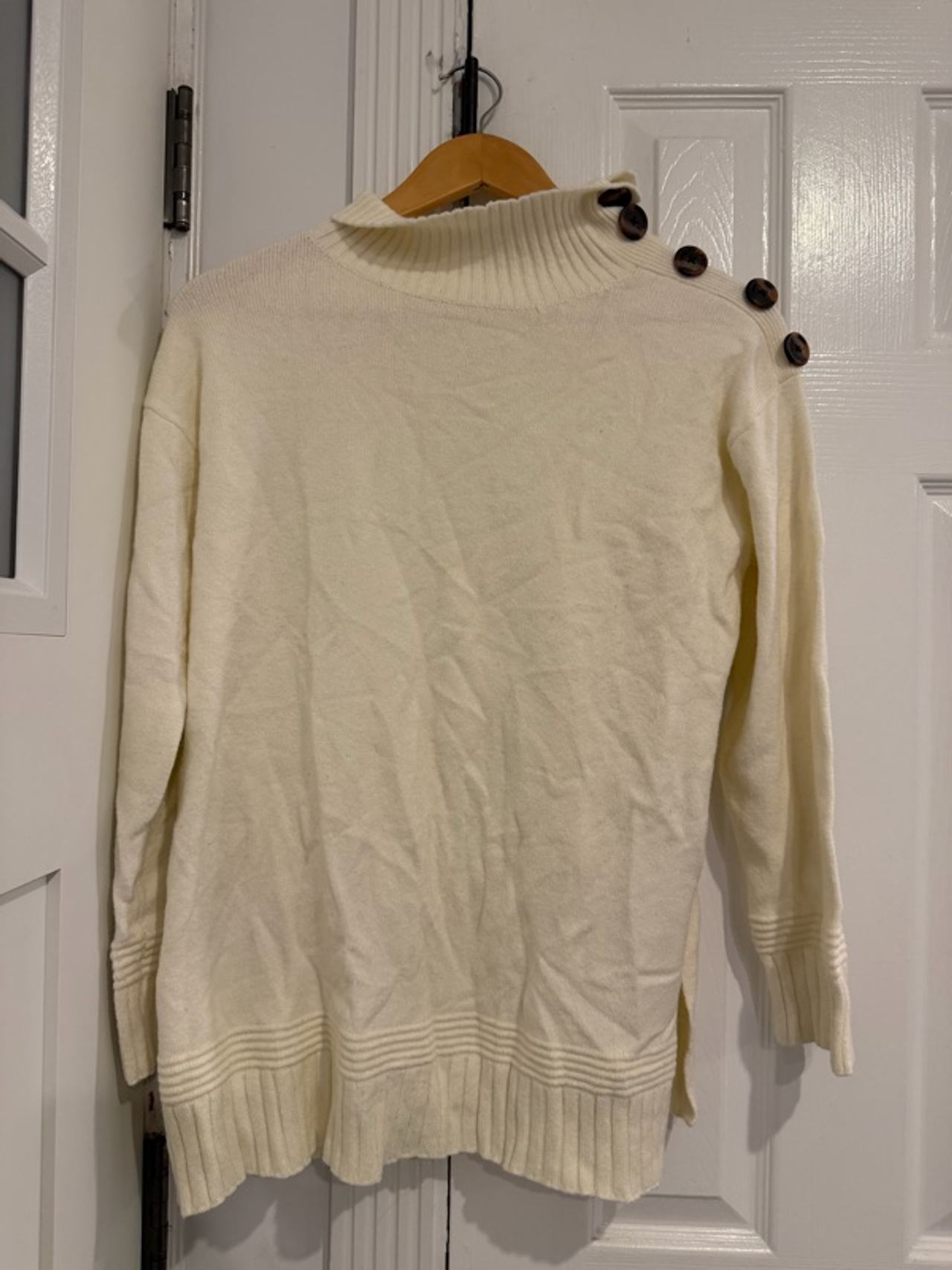 Anthropologie Margarita Tunic Sweater - Cream Small