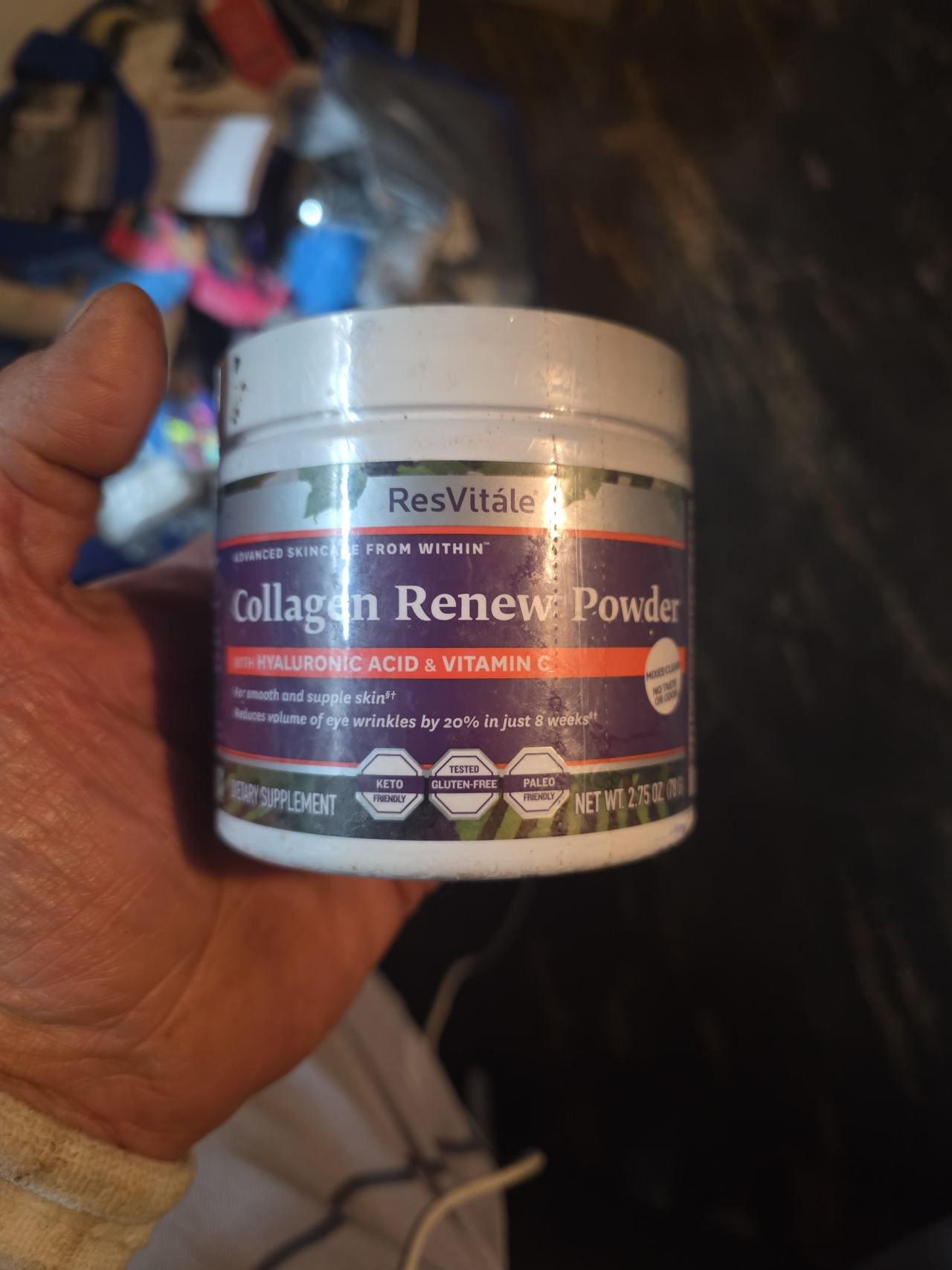 ResVitále Collagen Renew Powder with Hyaluronic Acid & Vitamin C