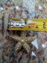 Vintage Faux Pearl Starfish Brooch - Image 5