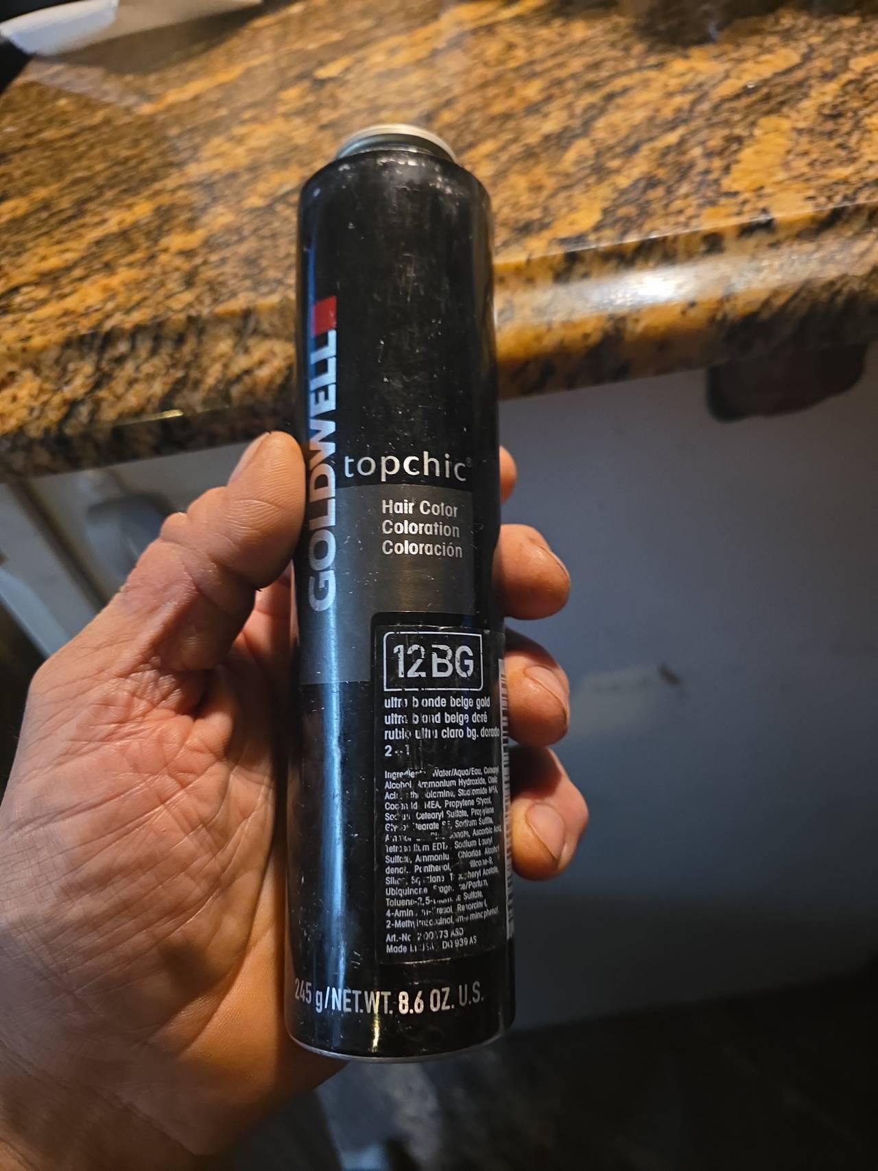 Goldwell Topchic Hair Color Canister 12BG Ultra Blonde Beige Gold