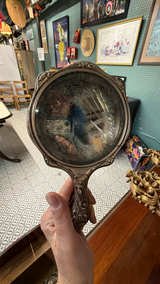 Vintage Art Nouveau Silver Hand Mirror - Junkee Reno - Danielle’s Booth - Image 2