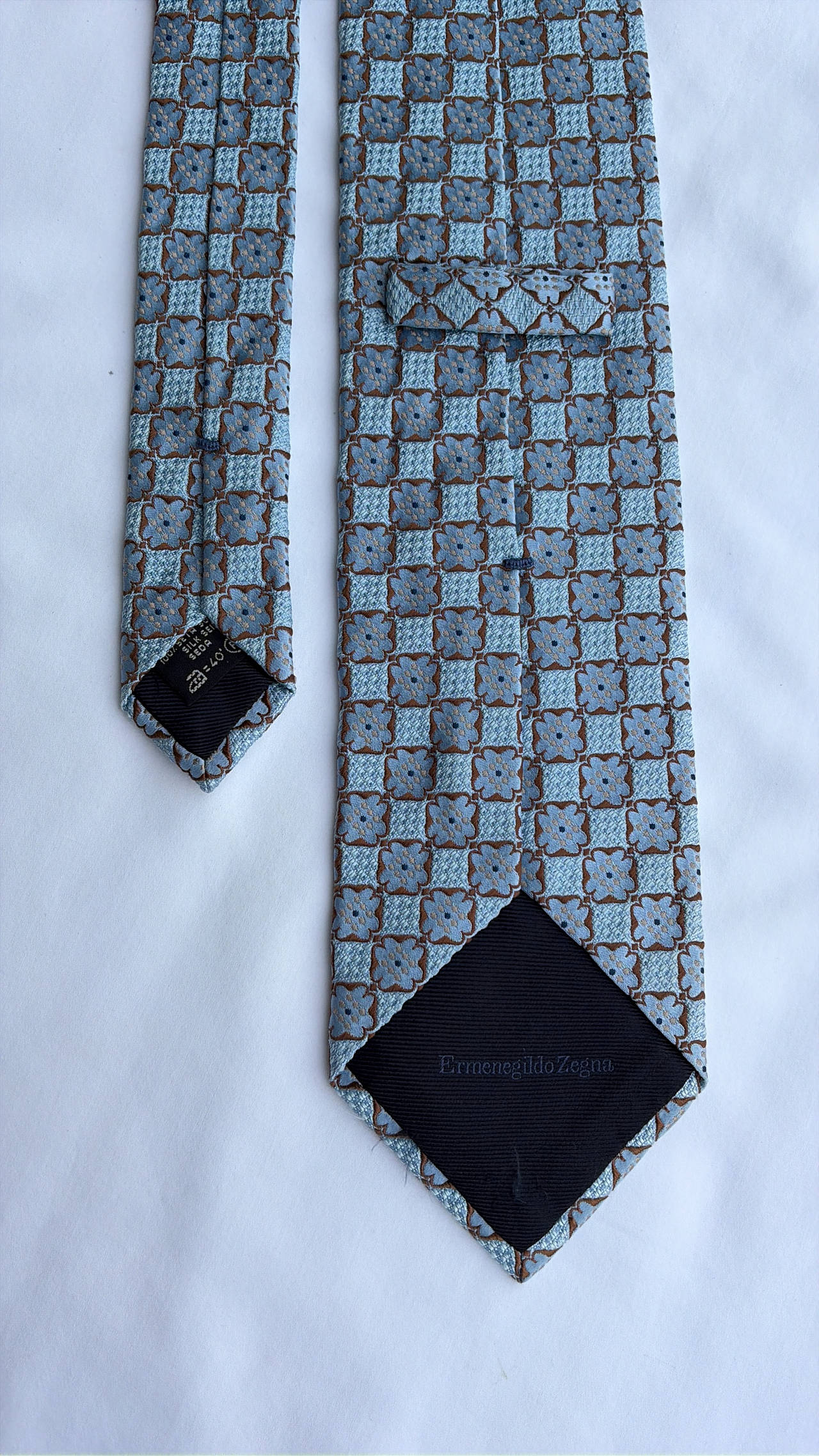 Ermenegildo Zegna Silk Geometric Tie