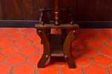 Vintage Solid Wood Magazine Rack Side Table - Image 2