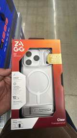 ZAGG Clear Snap Case with Kickstand for iPhone 15 Pro Max - Image 3