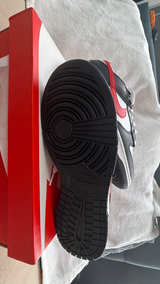 Nike Dunk Low Retro Red Swoosh Panda Black/White size 10.5 - Image 2