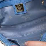 MCM Mini Pouchette Shoulder Bag in Blue Leather - Image 3