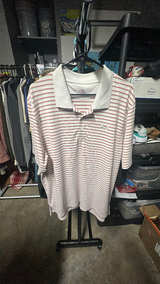 Under Armour Playoff 3.0 Stripe Golf Polo White/Red Size XL - Image 2
