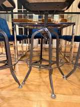 Set of 3 Industrial Adjustable Bar Stools - Image 7