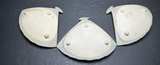 Vintage Kyoto Kiyomizu Ware Unraku Kiln Fan-Shaped Small Plates - Image 3