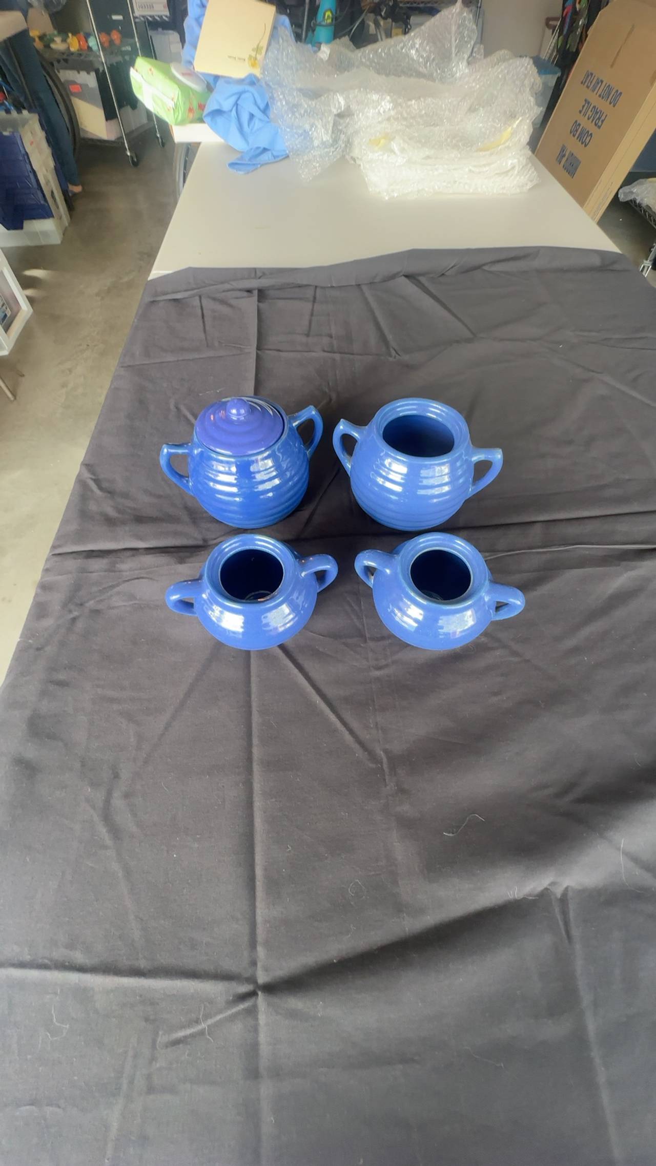 Bauer Ringware Cobalt Blue Sugars