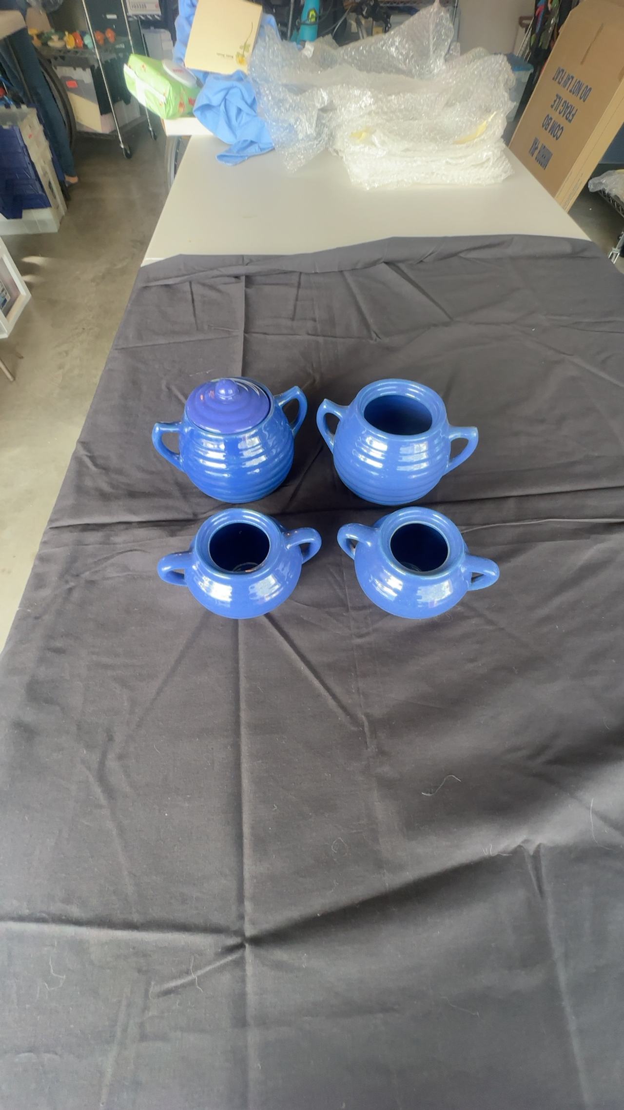 Bauer Ringware Cobalt Blue Sugars