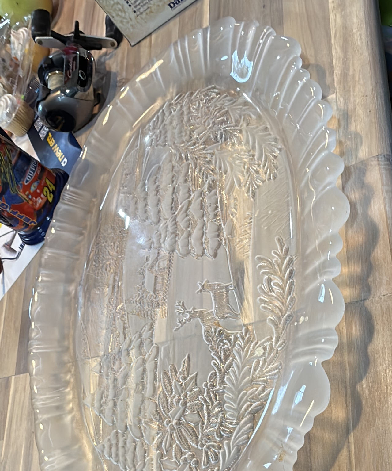 Mikasa Winter Scene Glass Platter