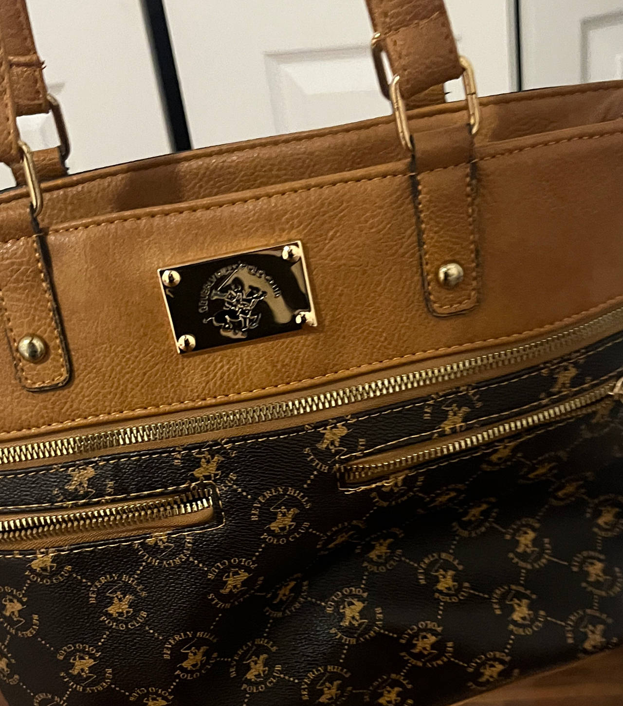 Beverly Hills Polo Club Monogram Tote Bag