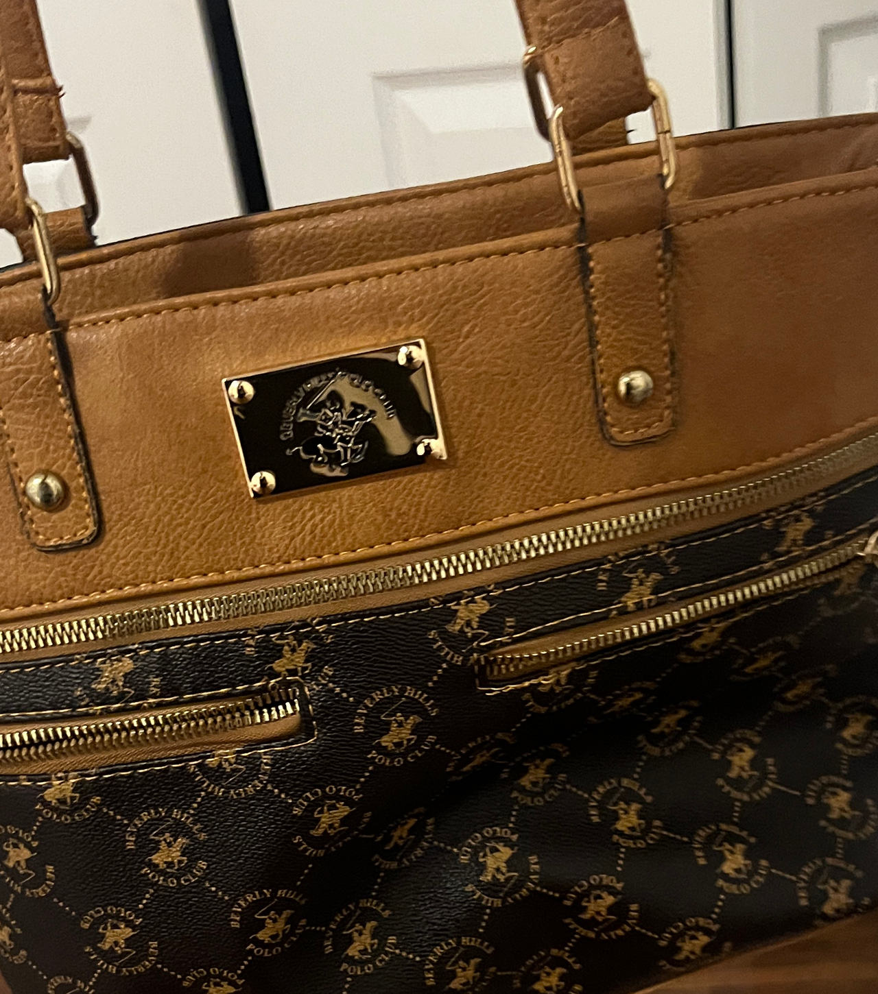 Beverly Hills Polo Club Monogram Tote Bag