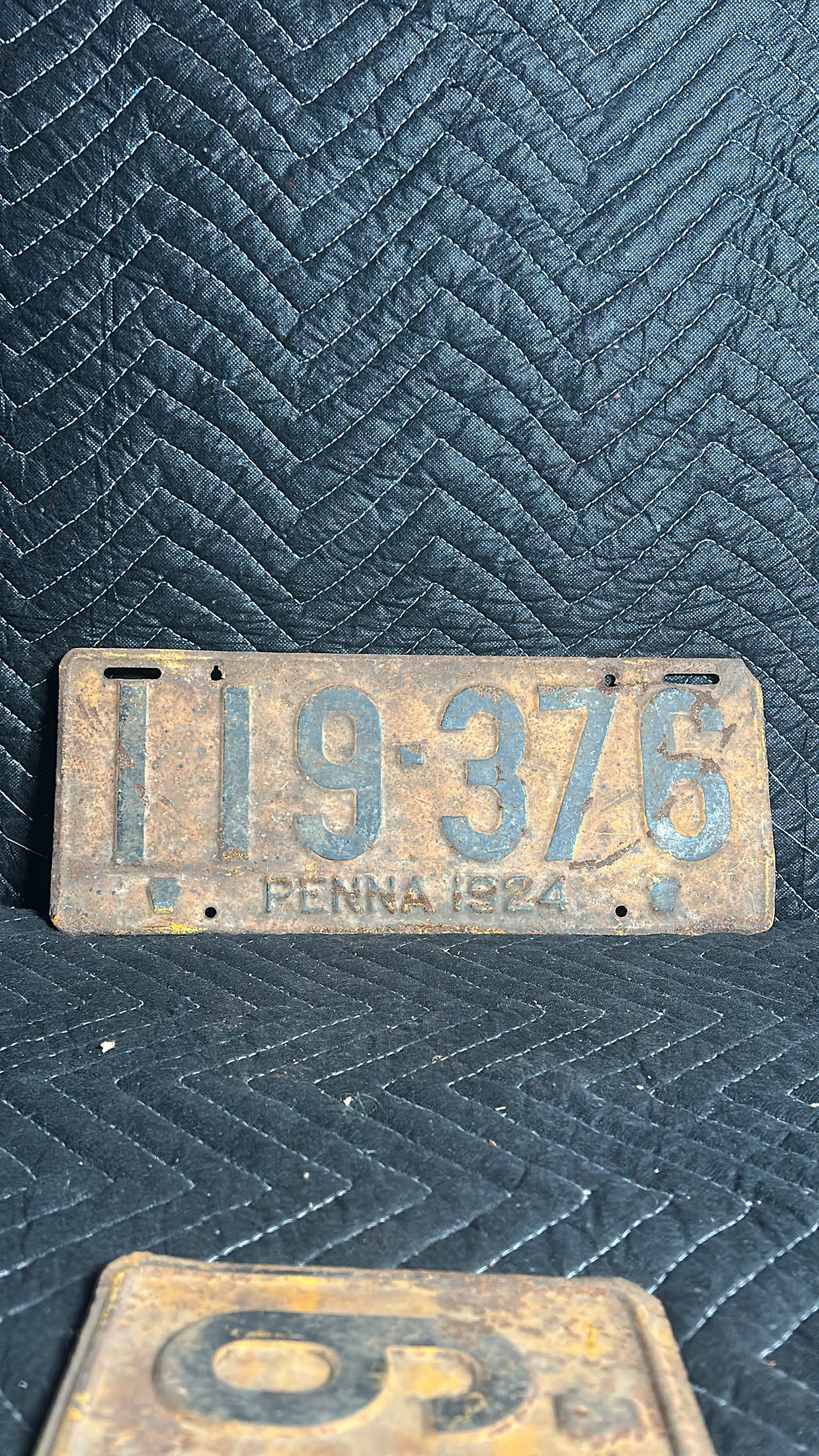 1924 Pennsylvania License Plate