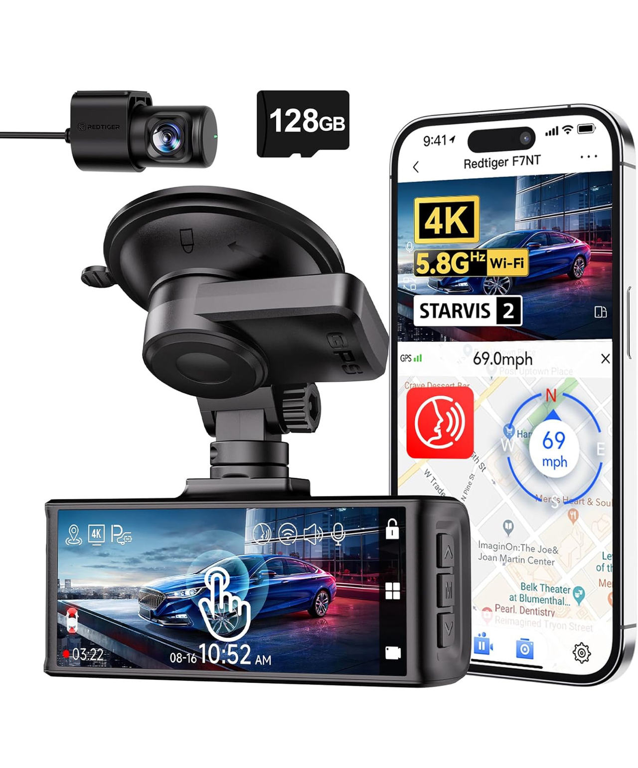 Redtiger F7NT 4K Dash Cam