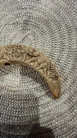 Vintage Carved Boar Tusk - Image 7