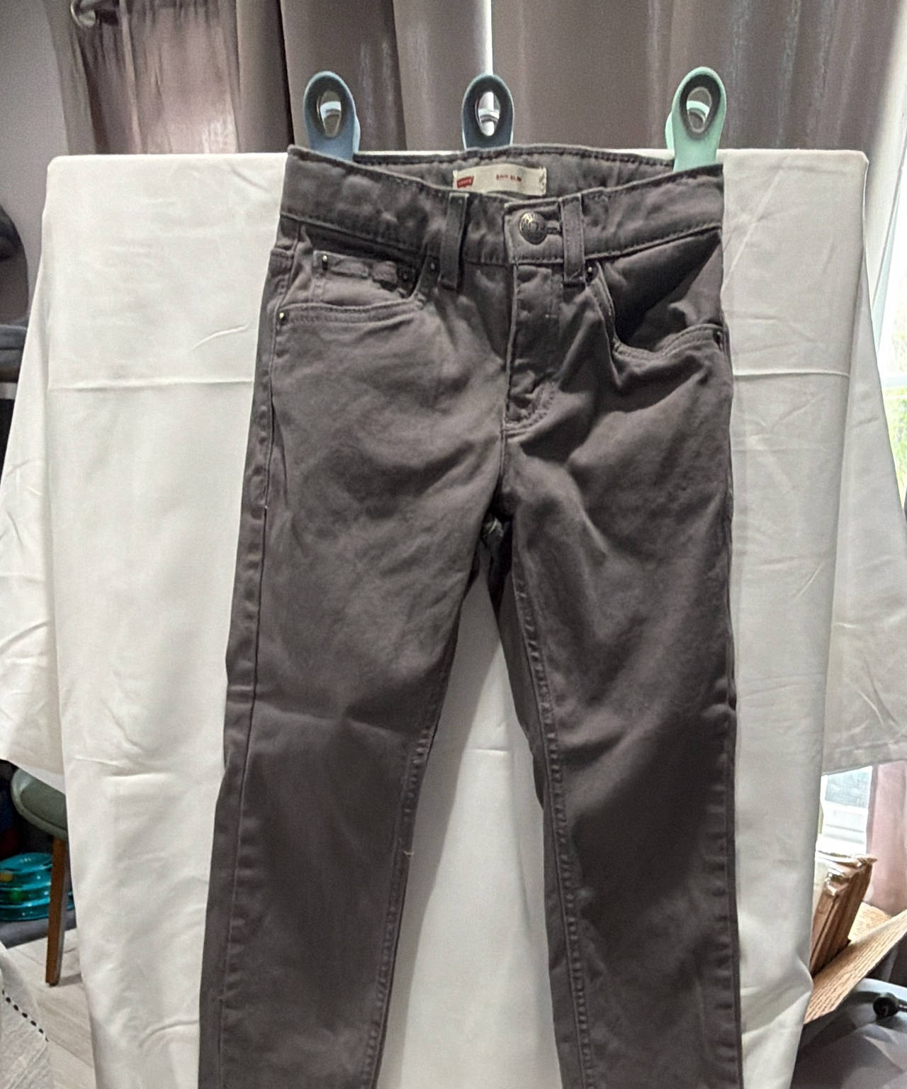 Levi's Grey Boys 511 Slim Fit Pants Jeans kids boys size 6 reg