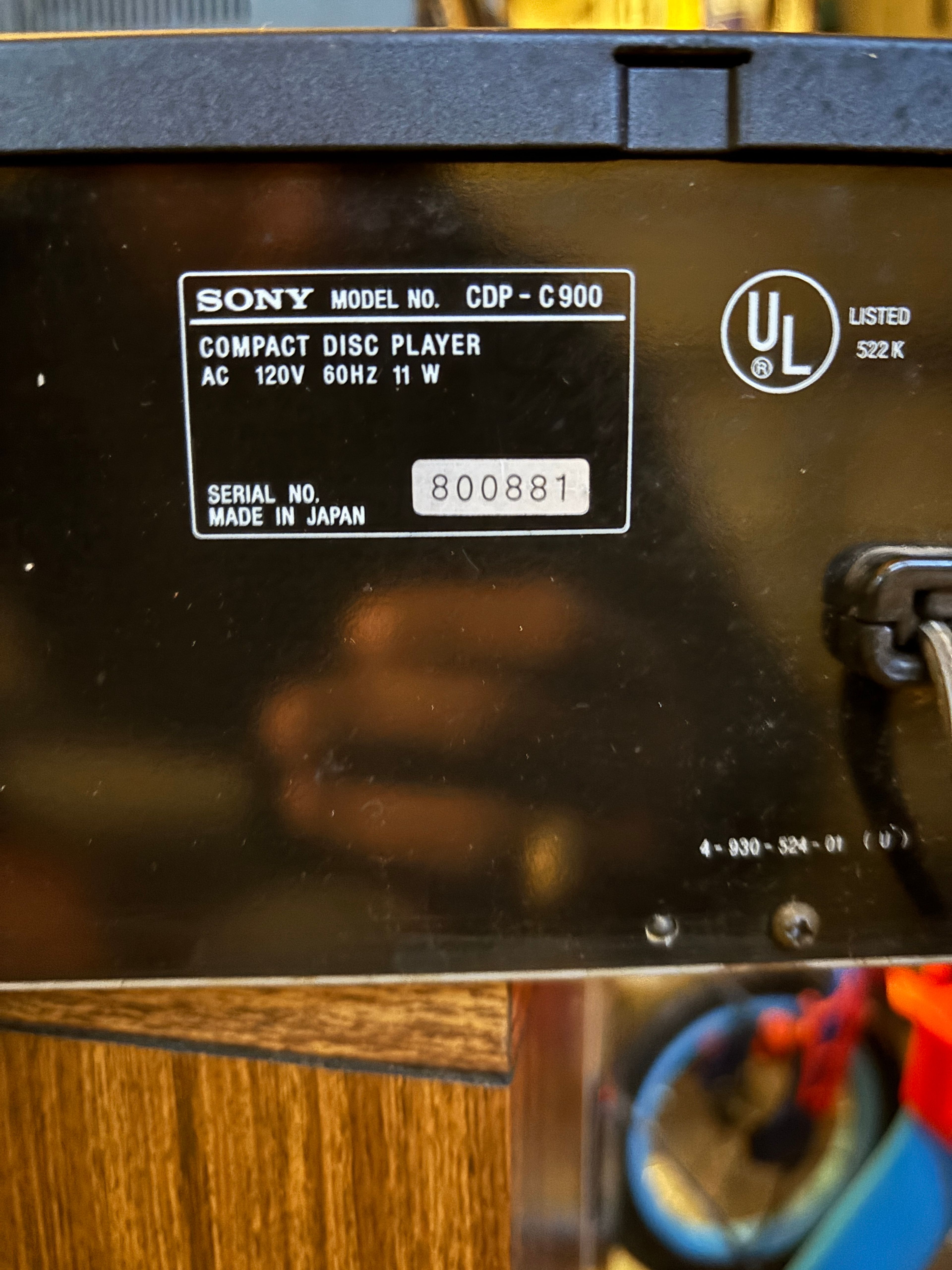 Sony CDP-C900 10-Disc Compact Disc Player - Image 2