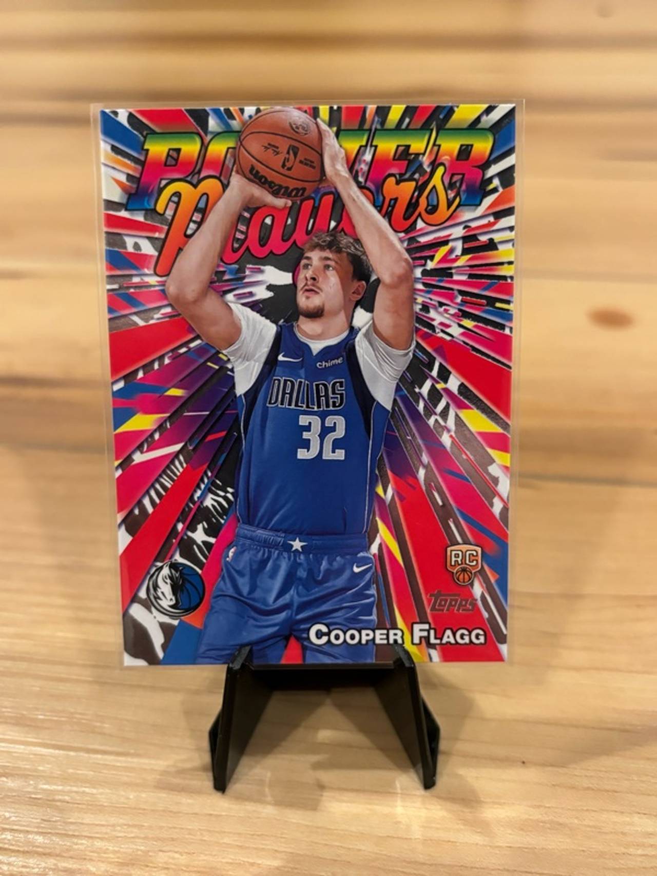 Topps Cooper Flagg 2025 Power Players Green Holo Rookie Card