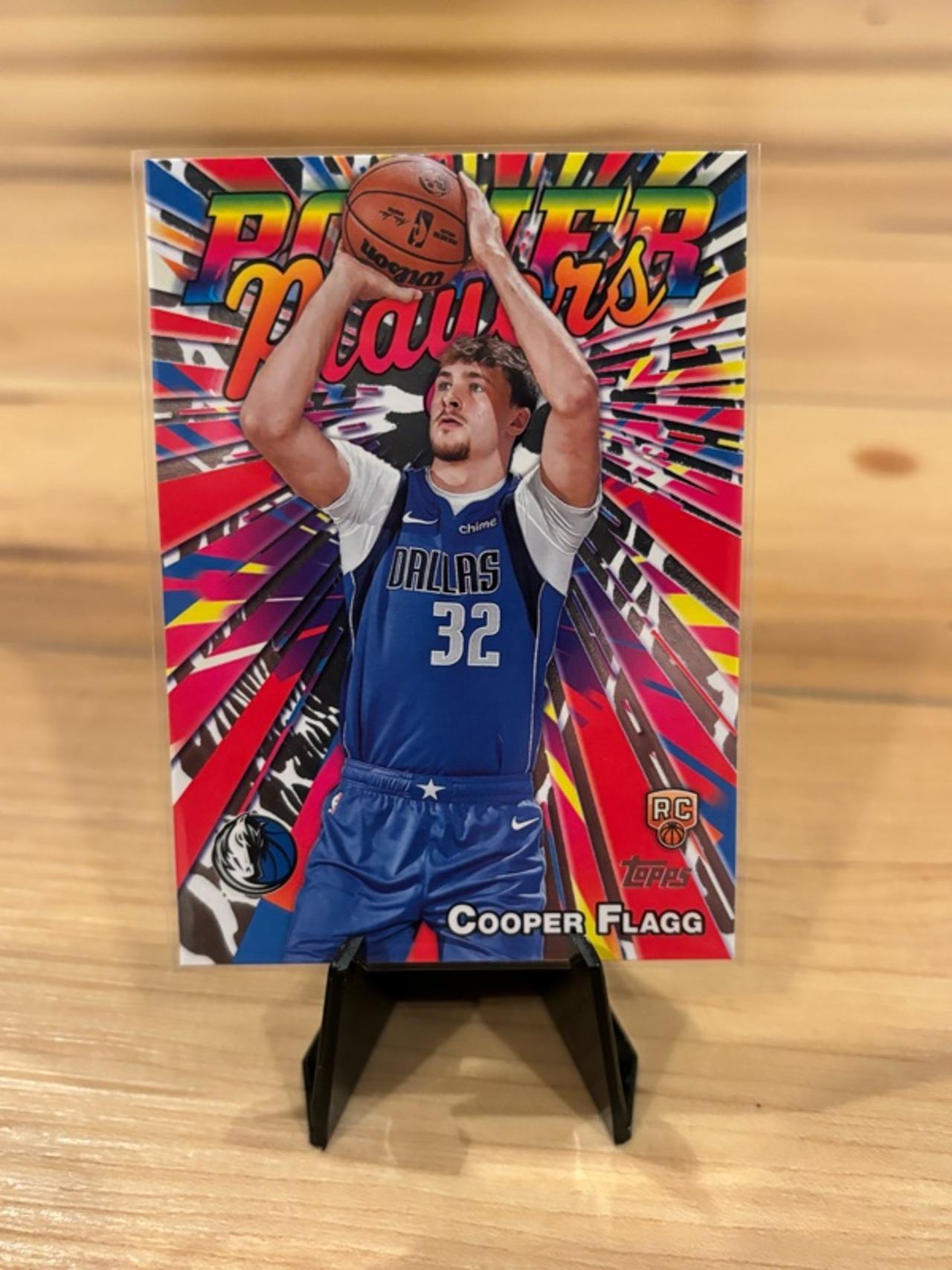 Topps Cooper Flagg 2025 Power Players Green Holo Rookie Card