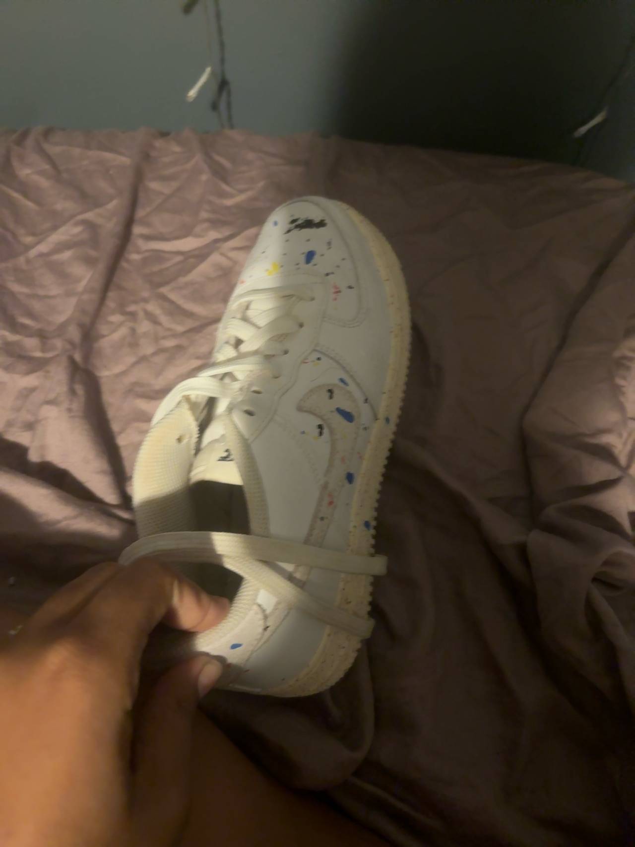 Nike Air Force 1 Paint Splatter White