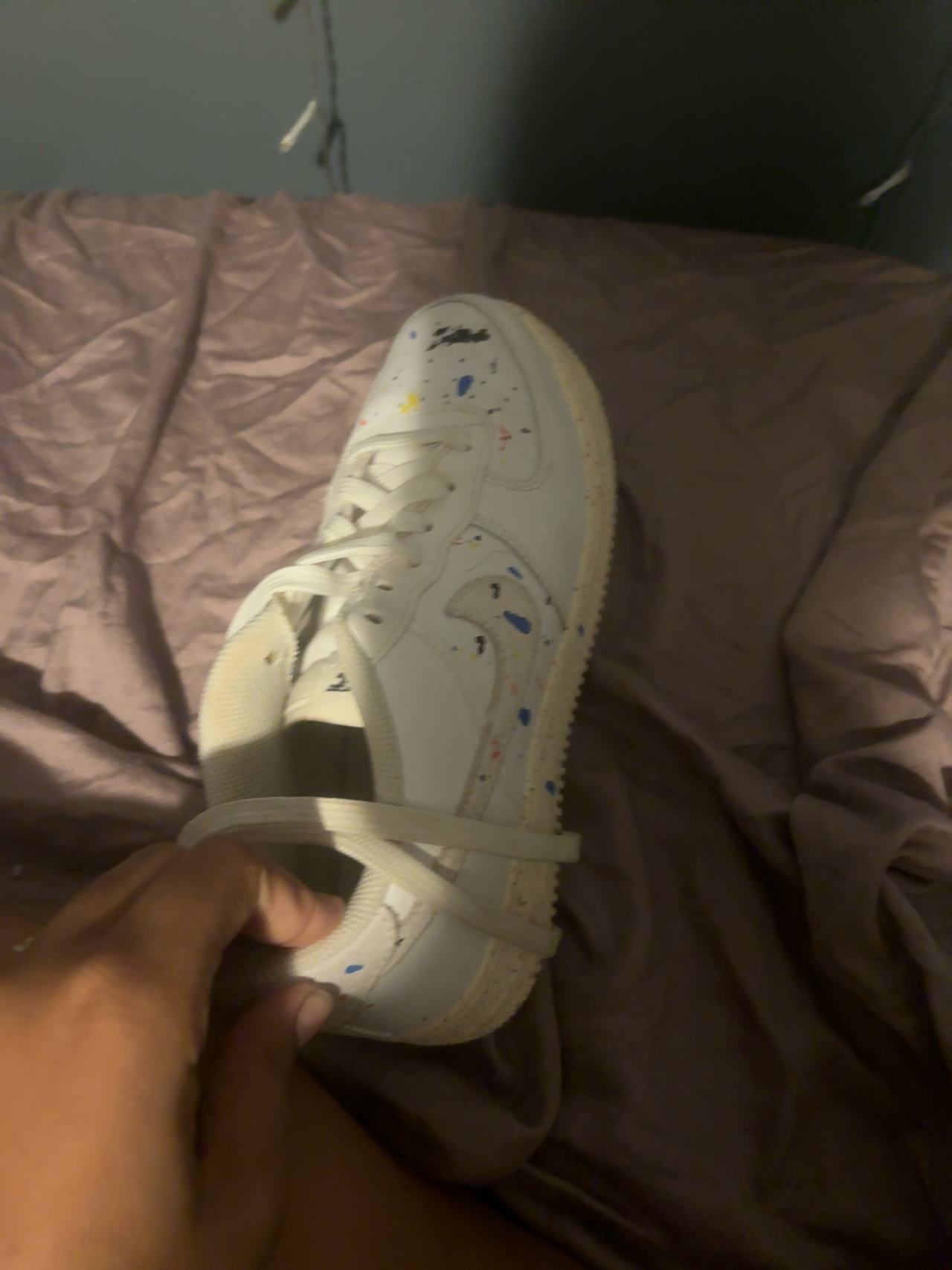 Nike Air Force 1 Paint Splatter White