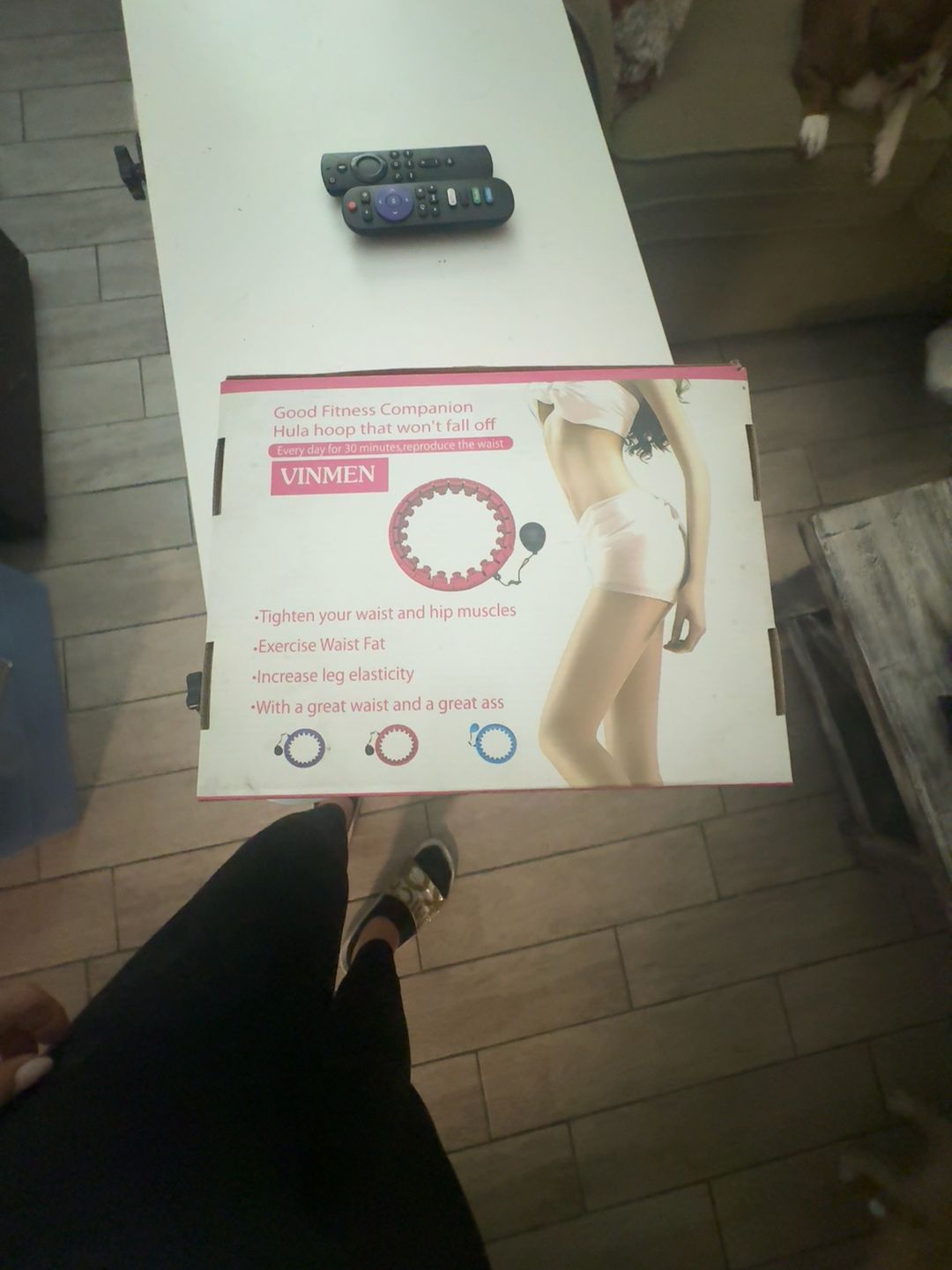 Good Fitness Companion Smart Weighted Hula Hoop Aqua Blue