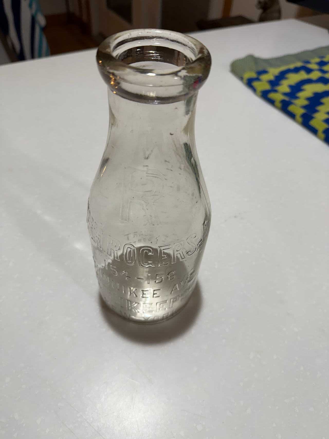 Rogers Dairy Half Pint Milk Bottle