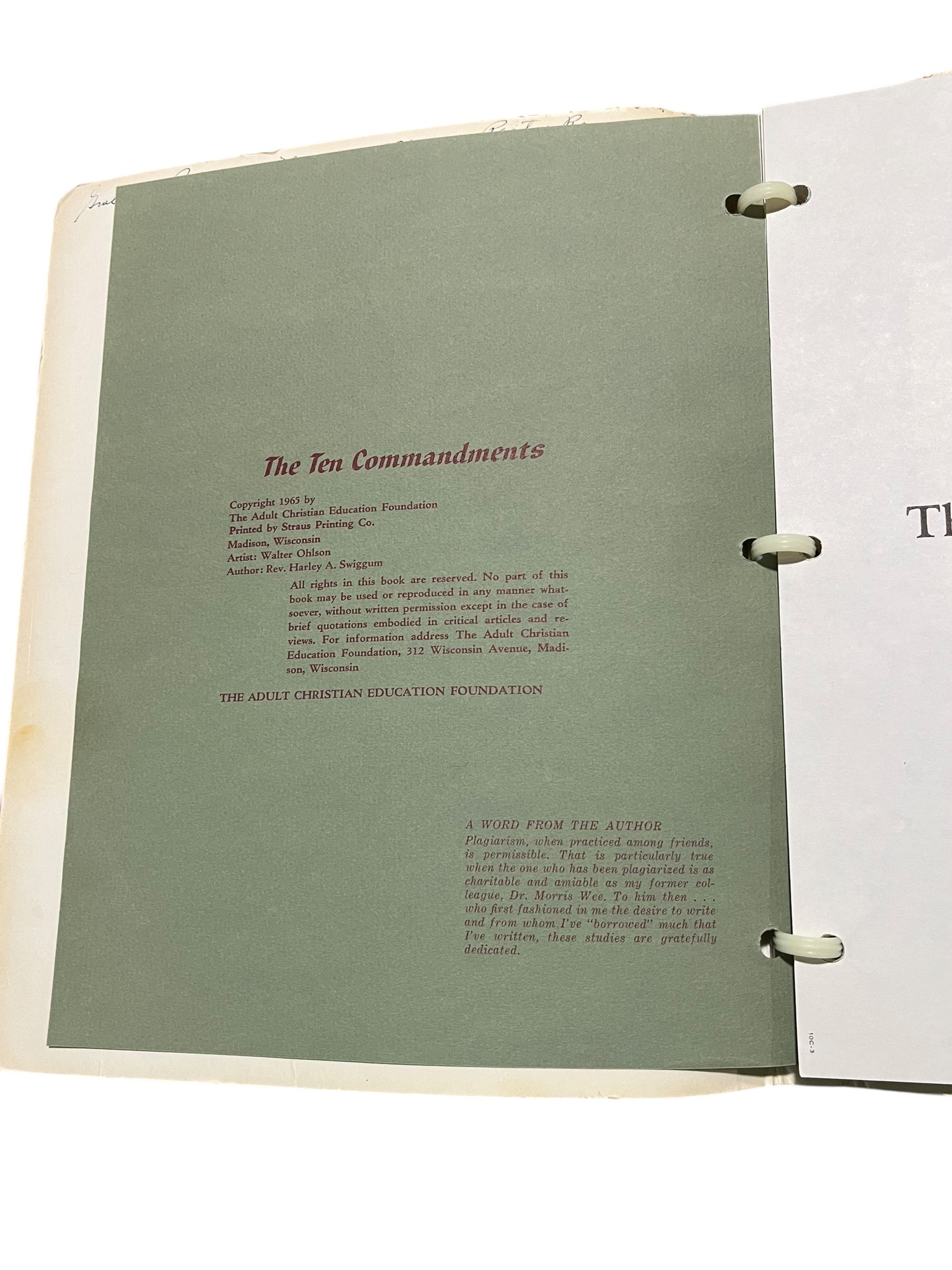 ACEF Christian Religious Study Binder Like Bethel Vintage 1965 - Image 3
