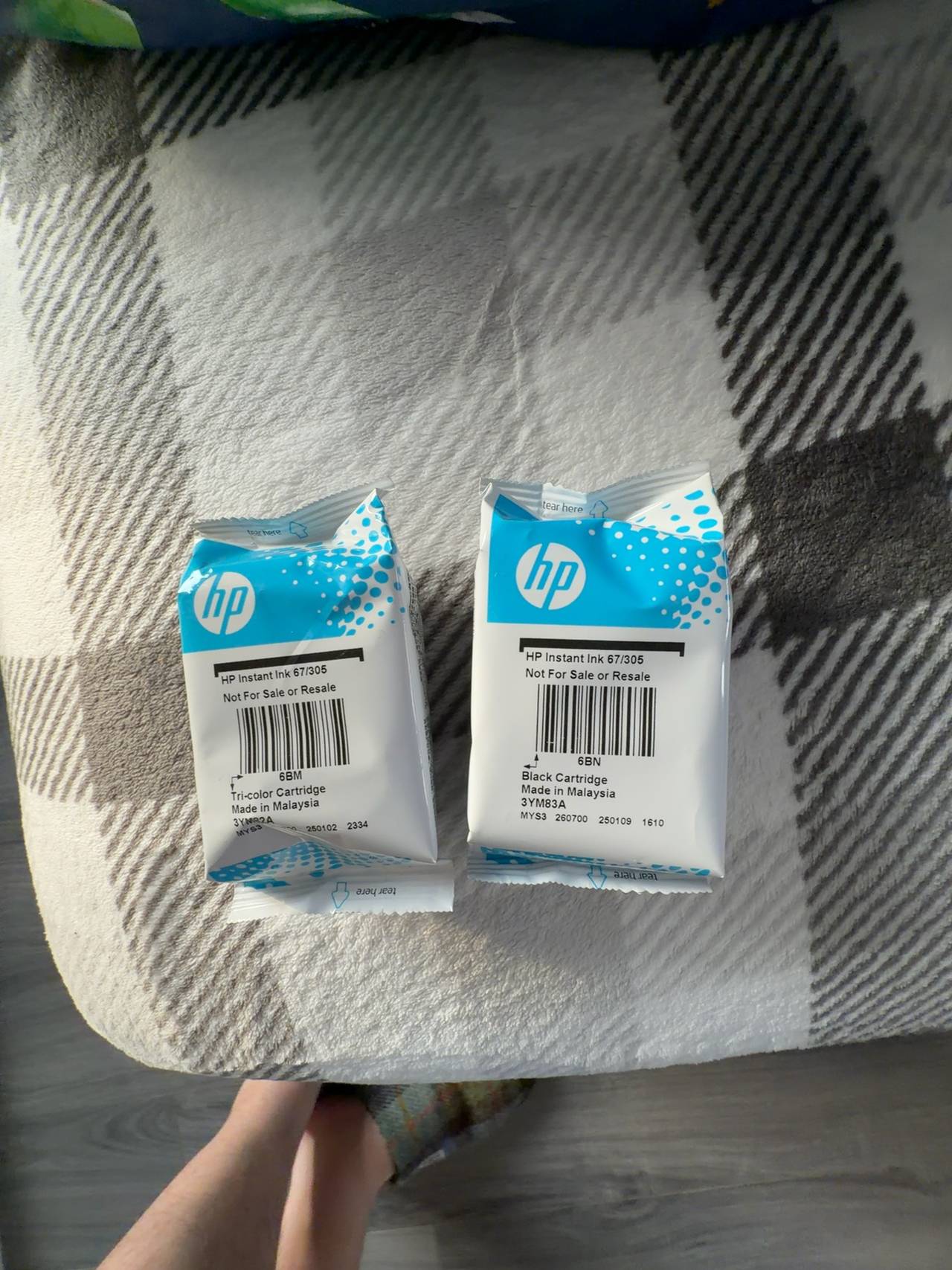 HP 67 Tri color and Black