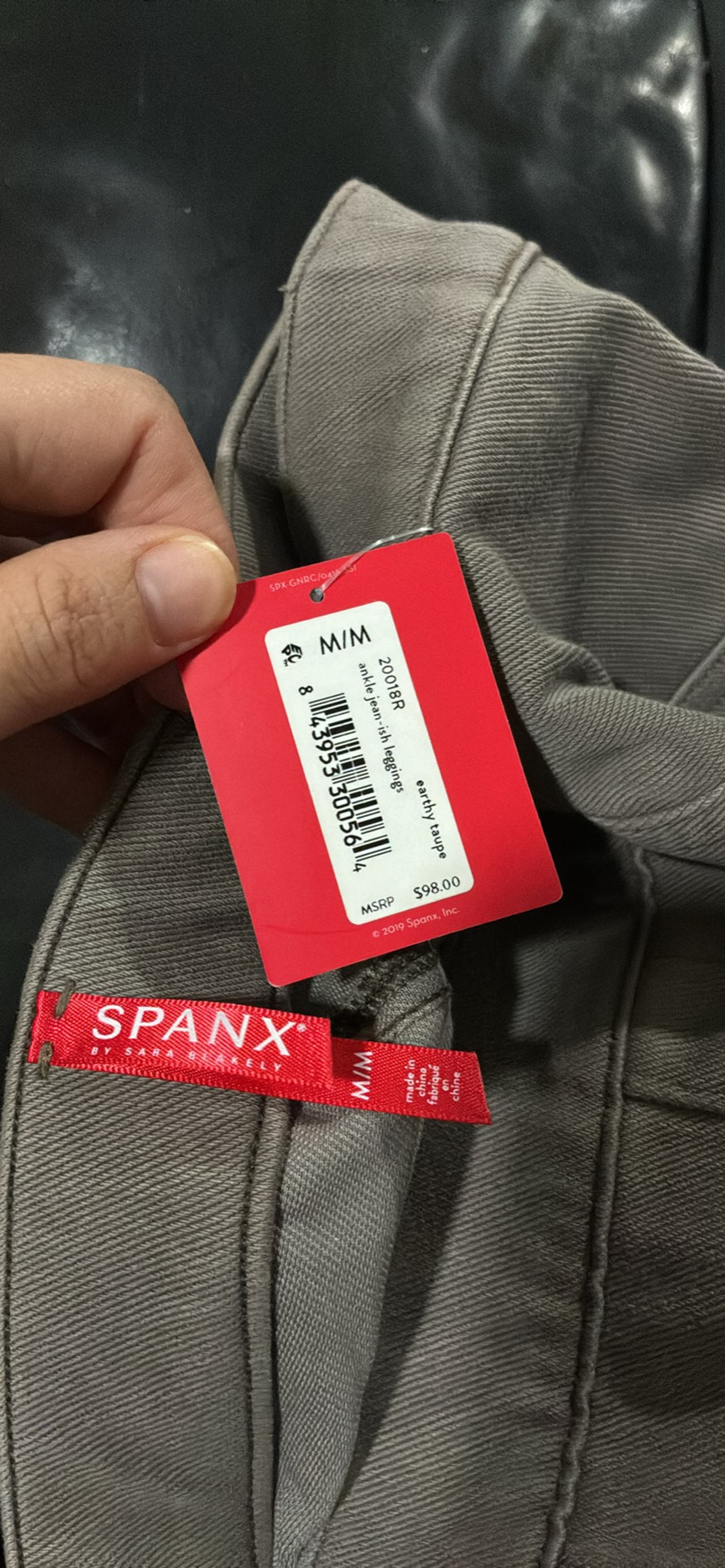 Spanx Ankle Jean-ish Leggings Earthy Taupe