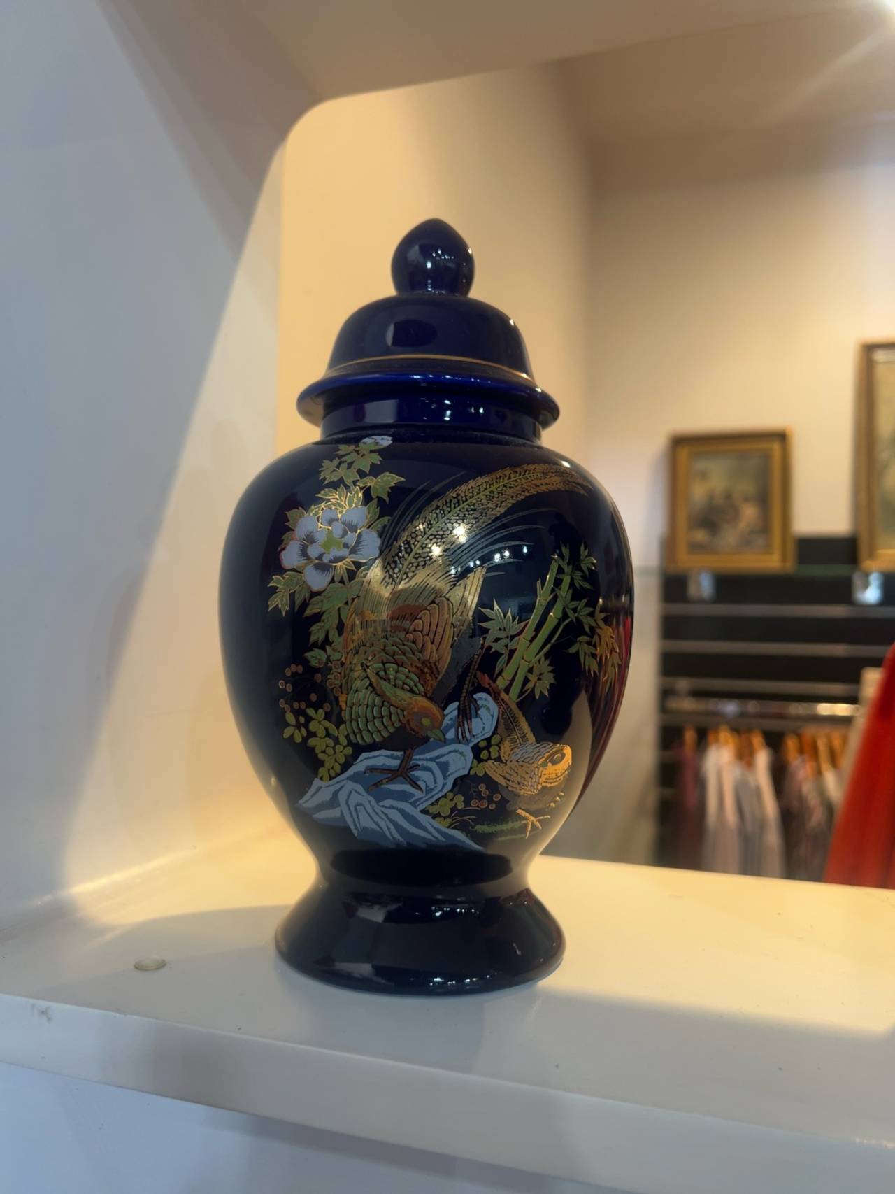 Japanese Cobalt Blue Ginger Jar