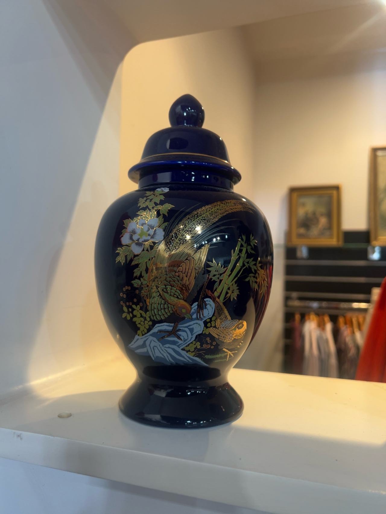 Japanese Cobalt Blue Ginger Jar