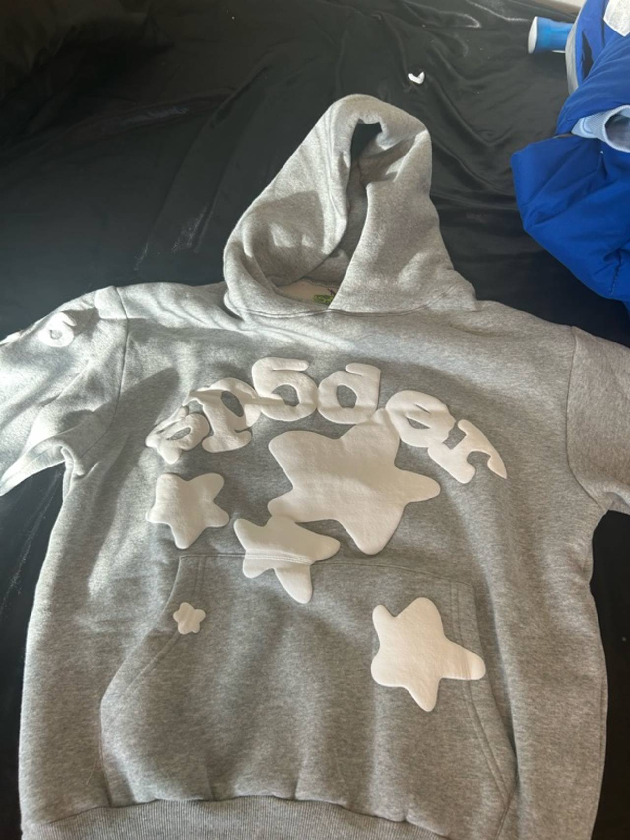 Sp5der Grey Beluga Hoodie