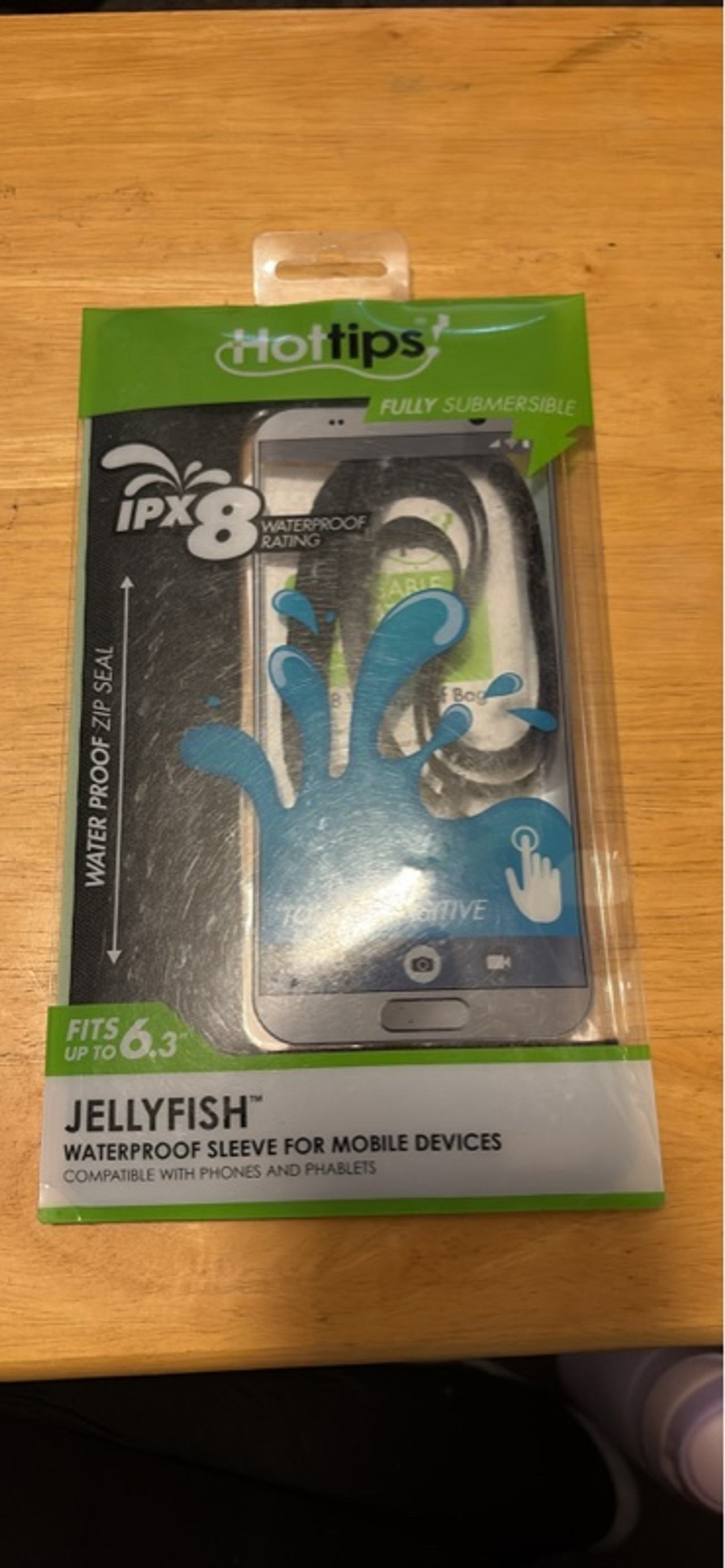 Hottips Jellyfish IPX8 Waterproof Sleeve Black/Clear