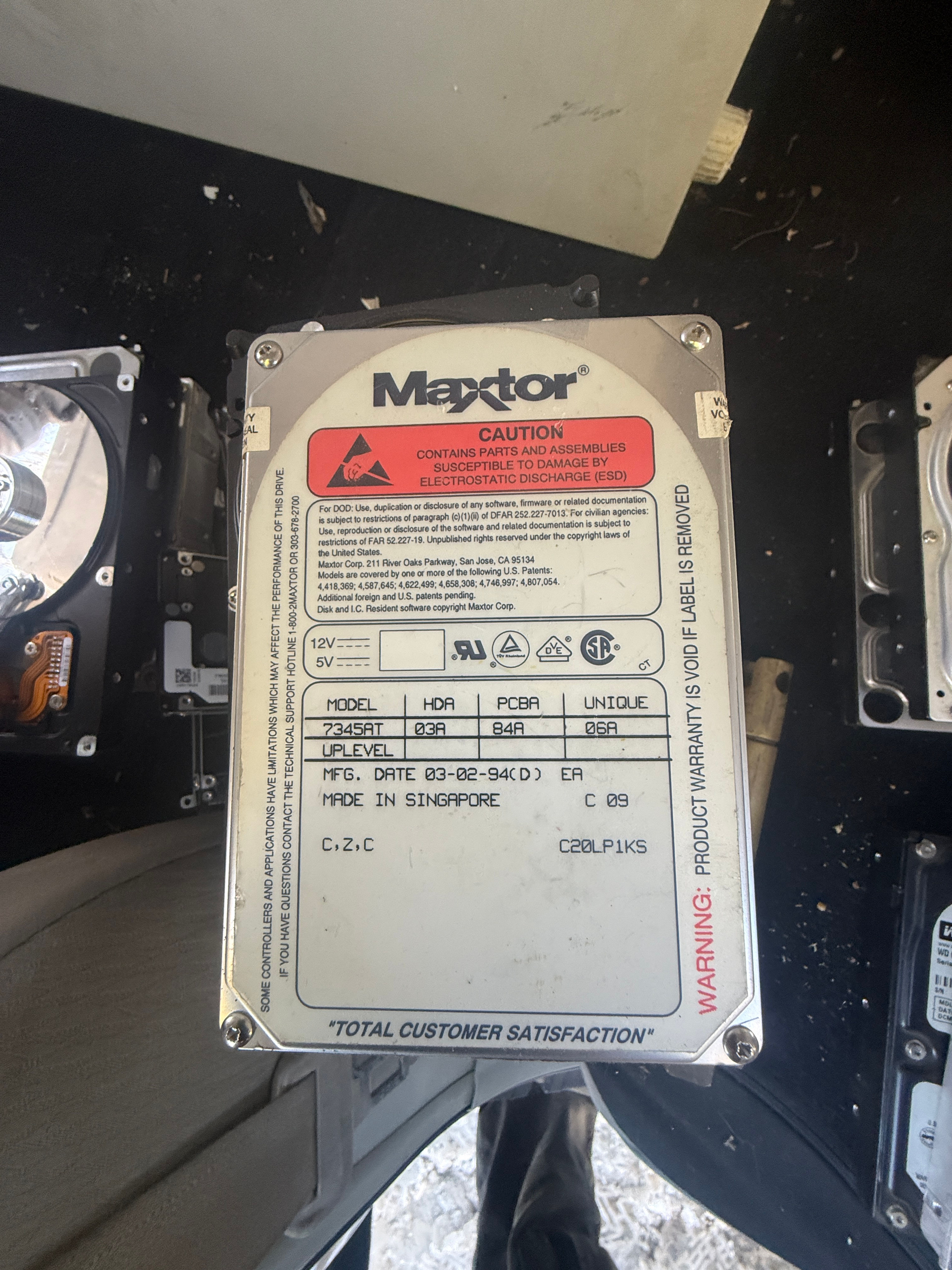 Maxtor 7345AT 345MB IDE Hard Drive