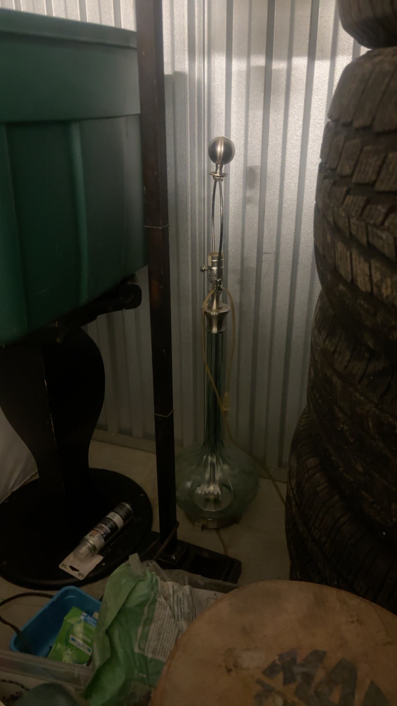 Diego Giacometti Style Silver Leaf Floor Lamp