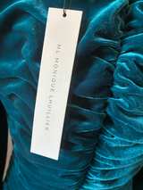 ML Monique Lhuillier Vintage Ruched Velvet Mini Dress - Image 3
