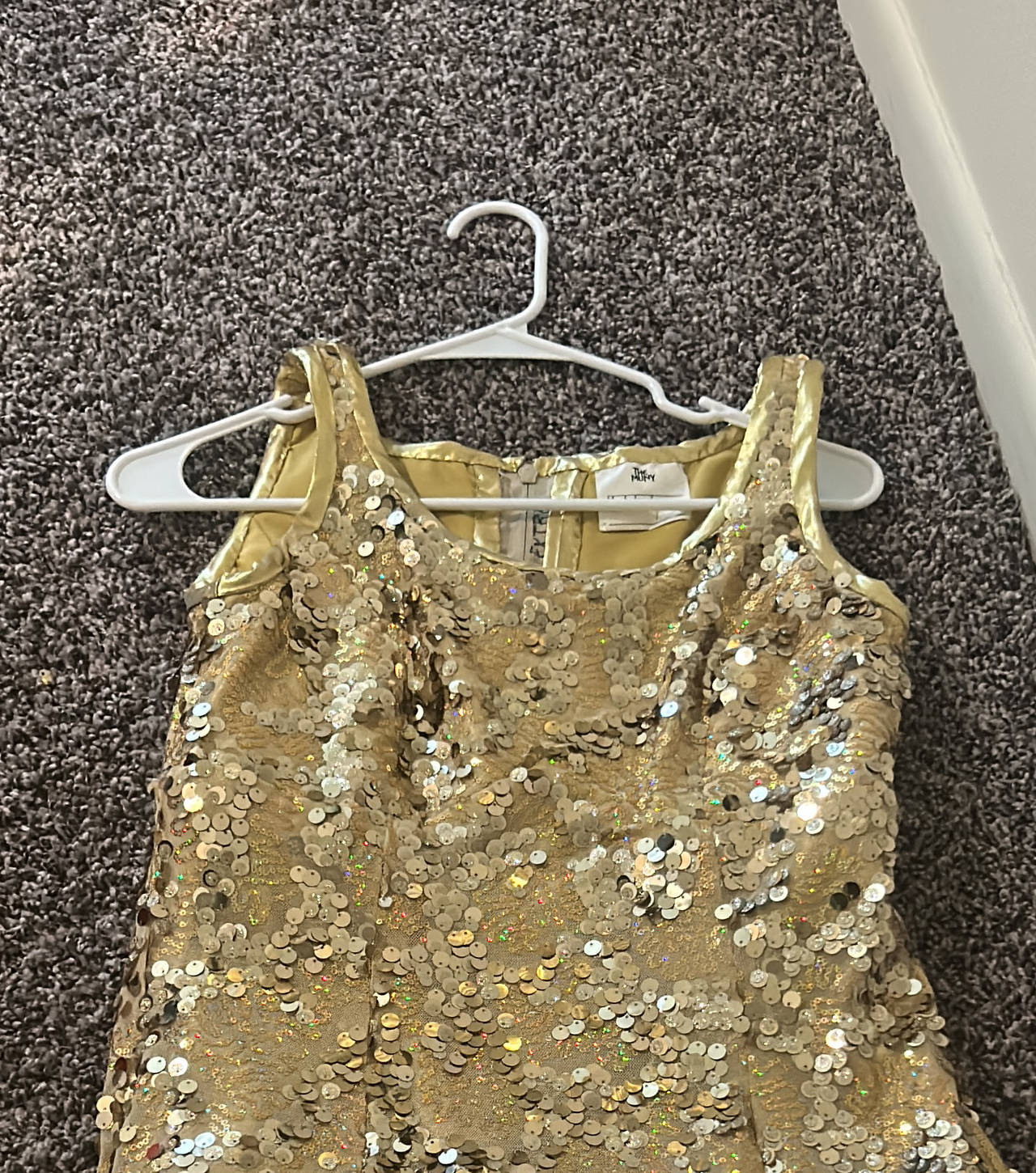 The Limited Gold Sequin Tank Top
