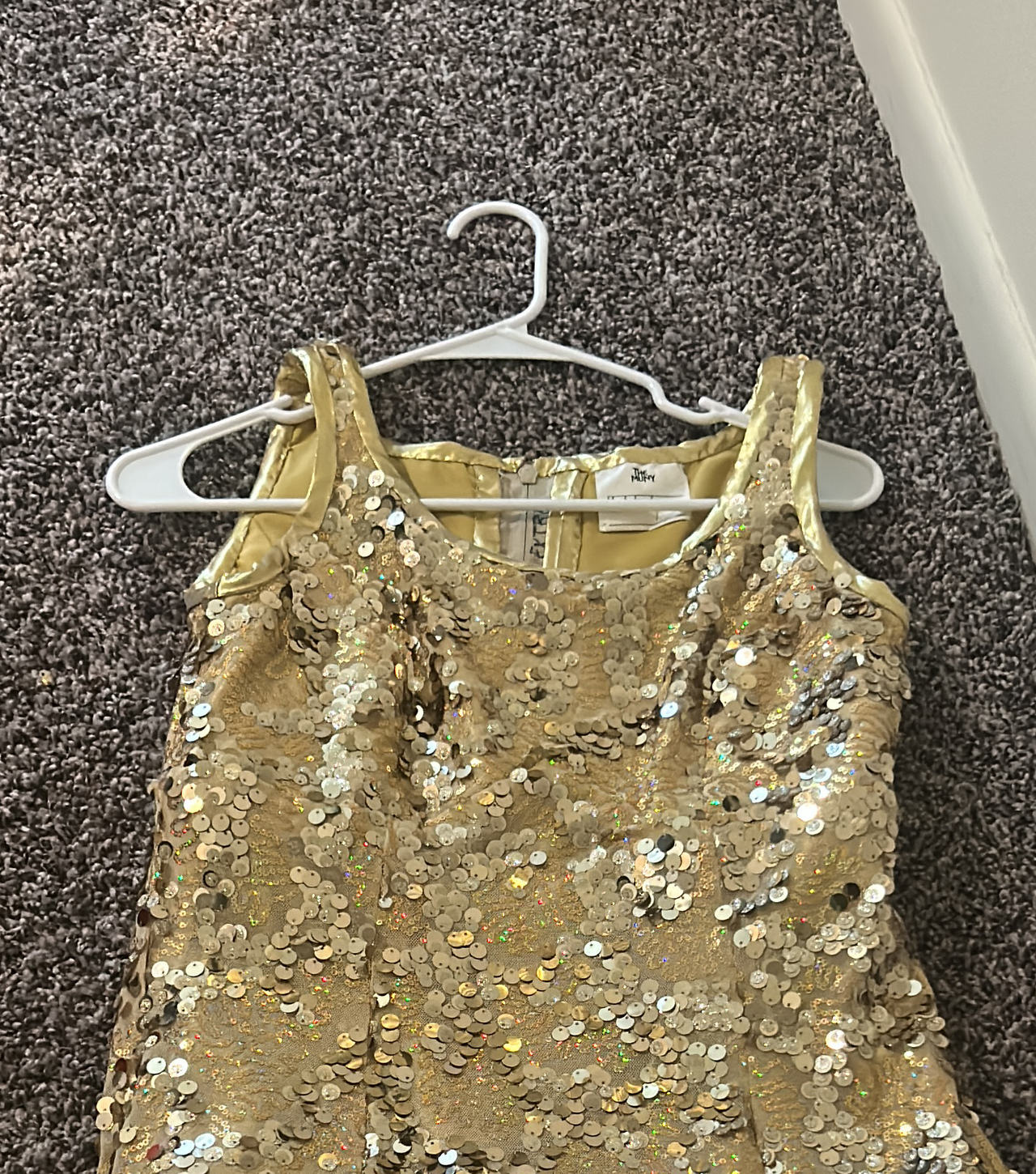 The Limited Gold Sequin Tank Top