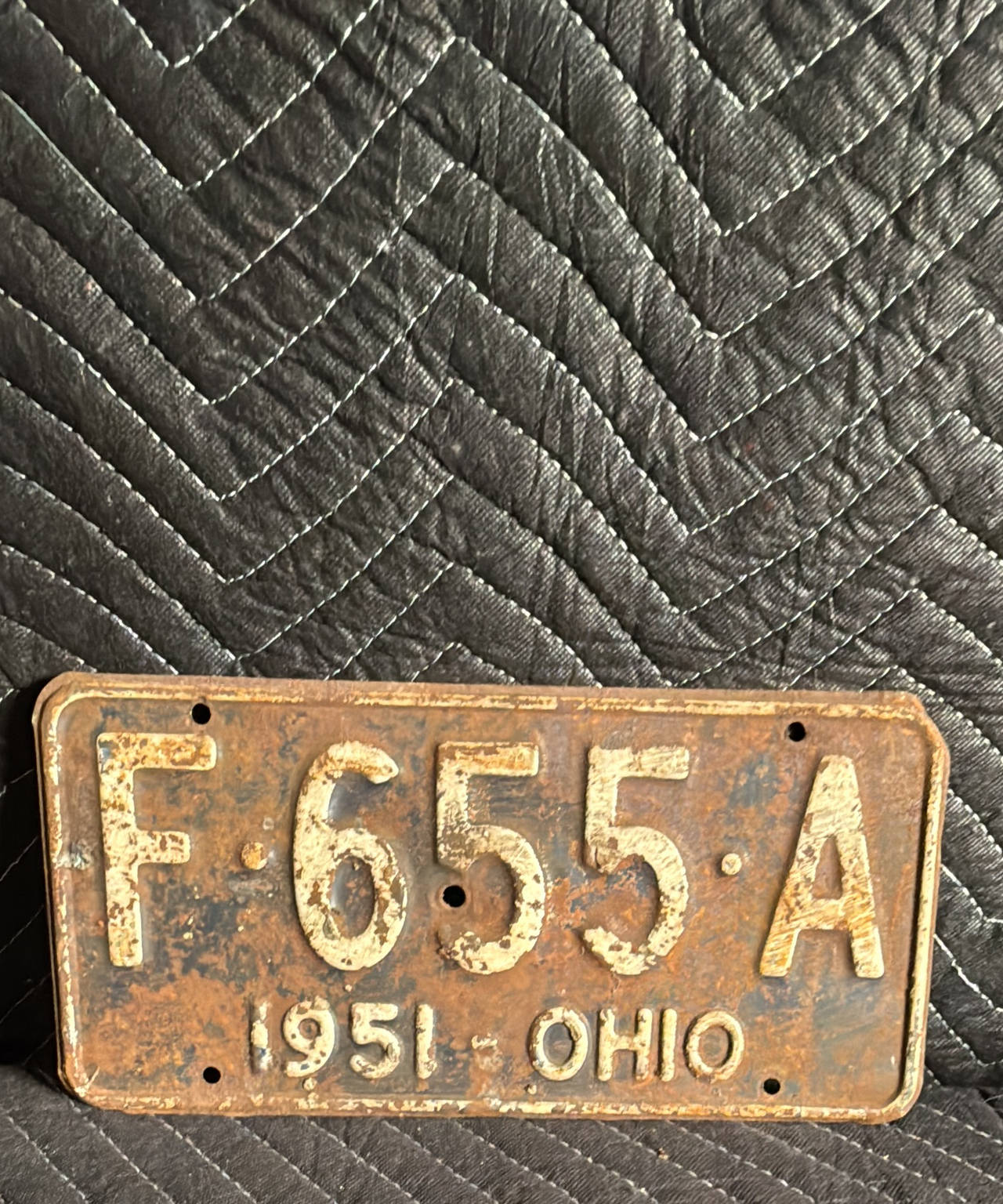 1951 Ohio License Plate