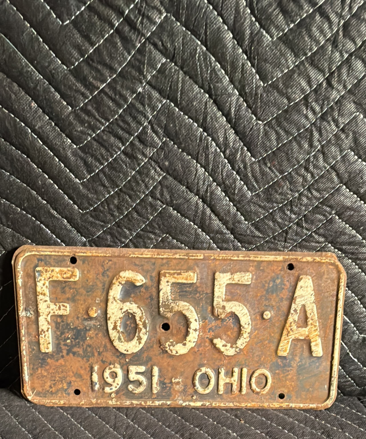 1951 Ohio License Plate