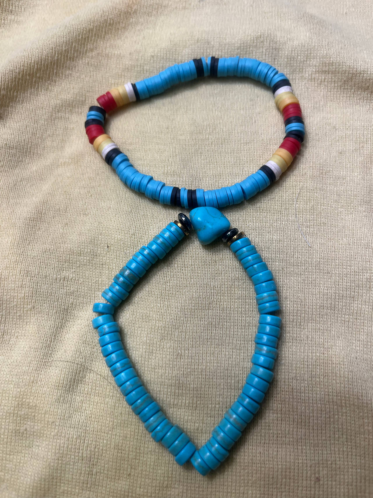 Heishi Bead Bracelet Set