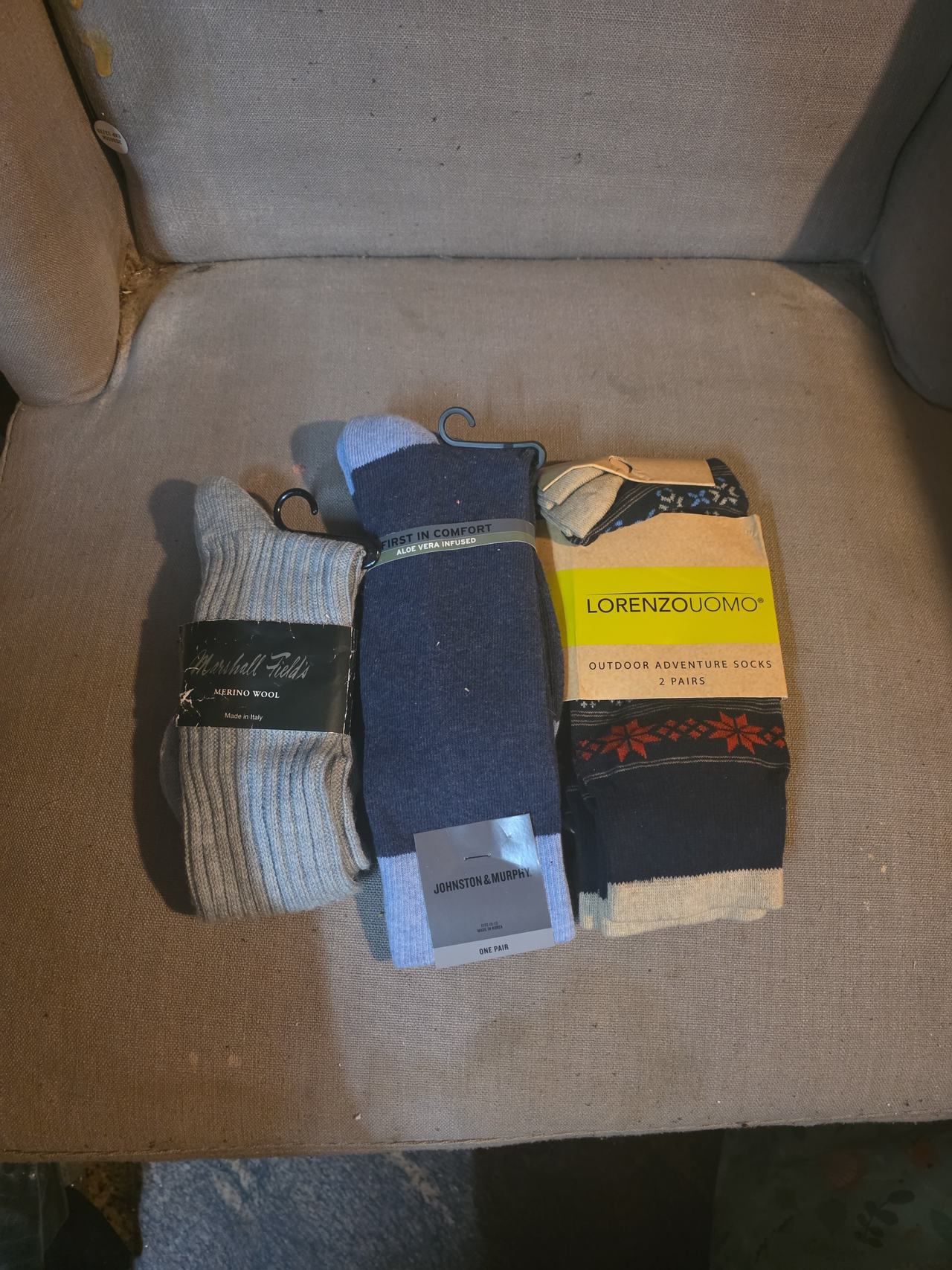 Men's Sock Bundle (Marshall Field's, Johnston & Murphy, Lorenzo Uomo)