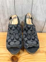 Coach Signature Jacquard Wedge Sandals - Image 6