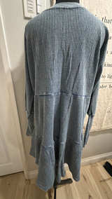 Free People Jolene Mini Dress Blue - Image 2