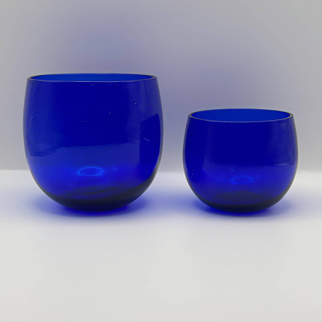 Cobalt Blue Glass Votive Bowls / Tealight Holders